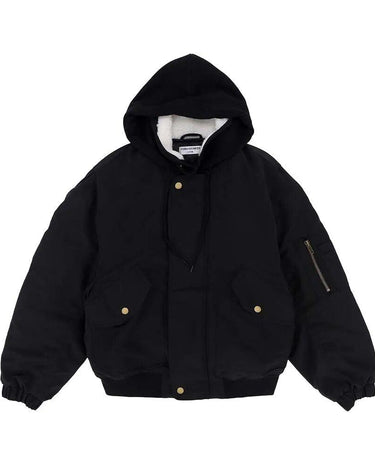 Tung Sung Rugged Hooded Workwear Coat with Multi-Pockets & Thickened Design - Tung Sung