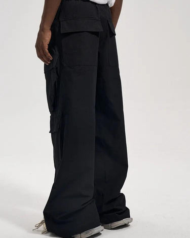 Tung Sung Black Zipper Fly Cargo Pants - Tung Sung