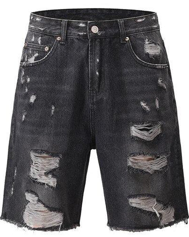 Tung Sung Black Cat Whisker & Distressed Jorts - Tung Sung