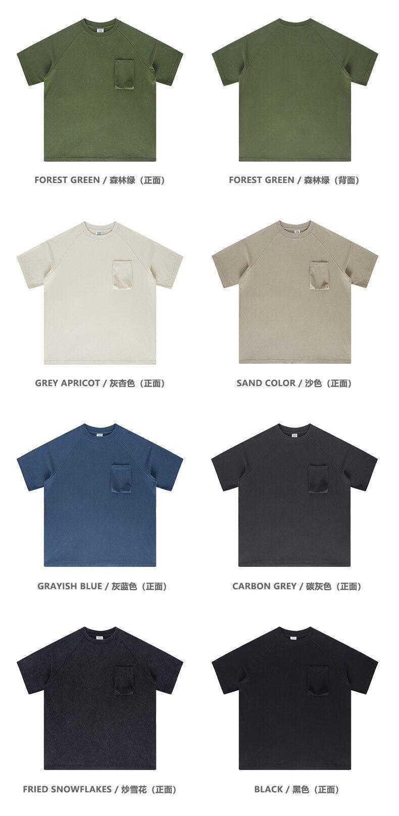Front Pocket T-shirt 7 Colour S1734 - UncleDon JM