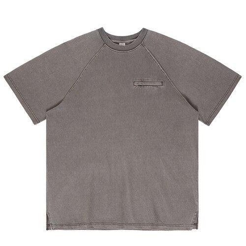 Front Zipper Half Sleeves T-shirt S1733 - UncleDon JM