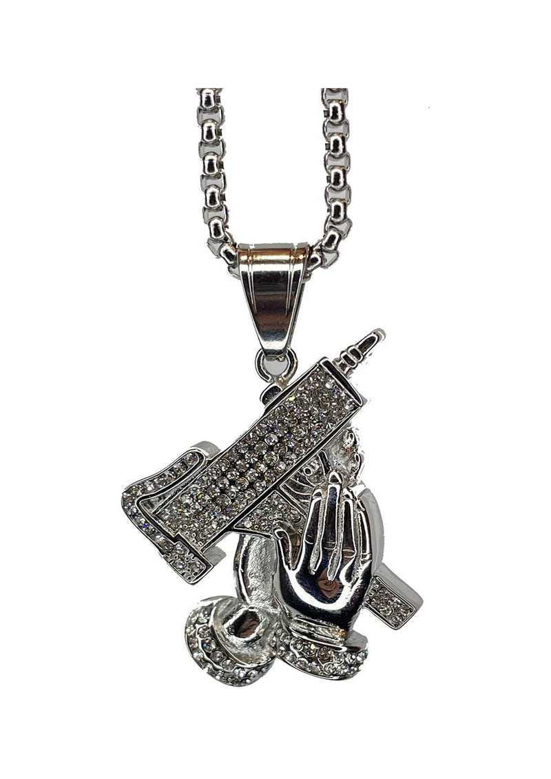 Holy Hand Prayer Submachine Gun Necklace PX2014 - UncleDon JM