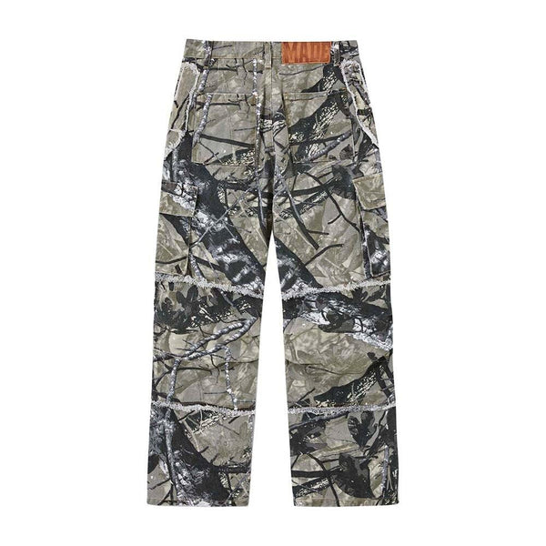 Jungle Camo Leaf Cargo Pants Z118 - UncleDon JM