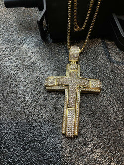 Overlapping Cross Necklace PX2013 - UncleDon JM