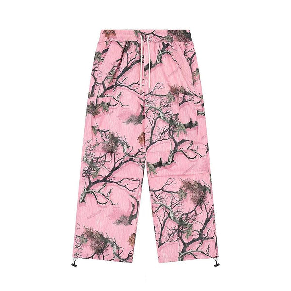 Pink Branch Leaves Pants MS5211 - UncleDon JM