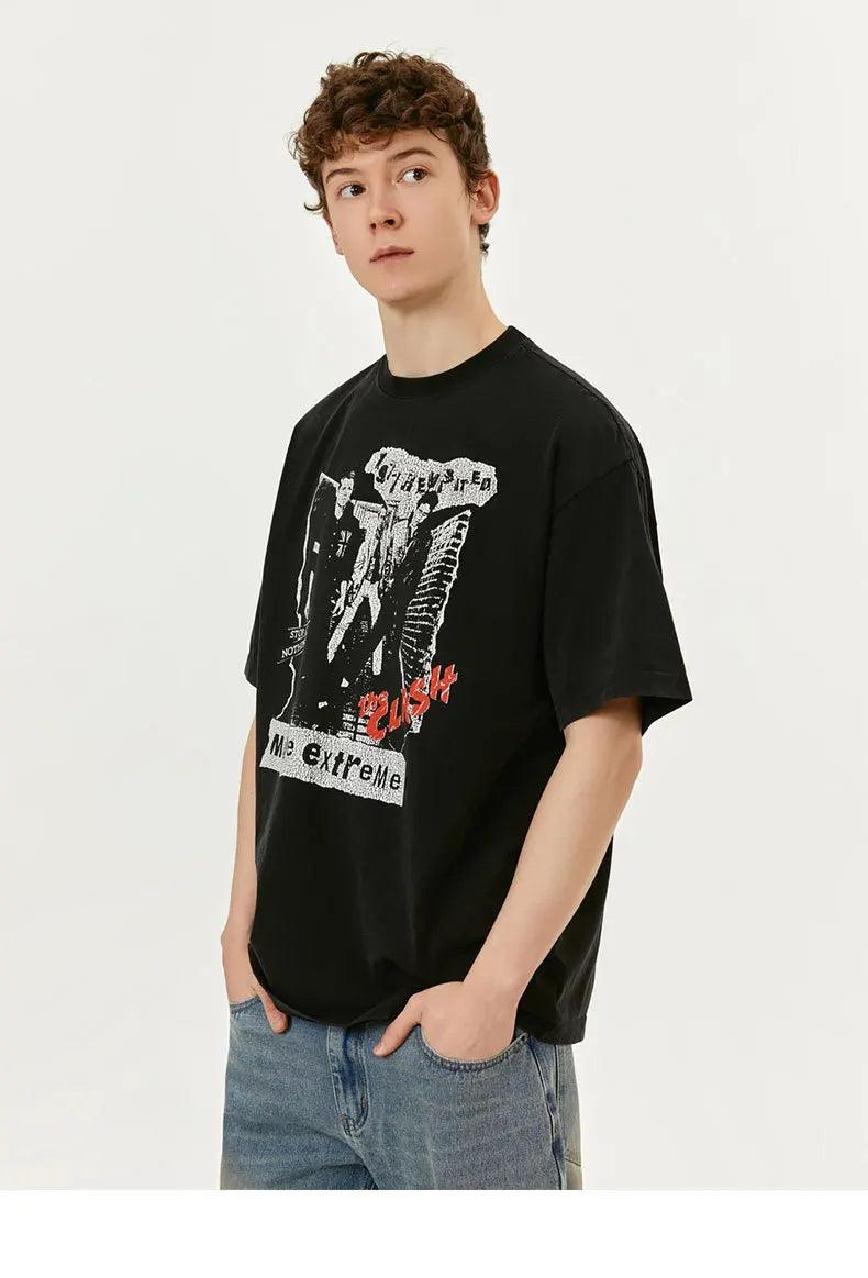 Rock Band Printed T-shirt 24065 - UncleDon JM