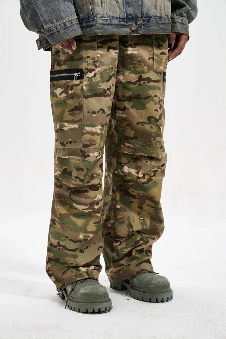 Side Pocket Casual Camouflage Cargo Pants C662-S - UncleDon JM