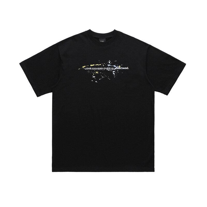 Speckled English Printed T-shirt VQ0270 - UncleDon JM