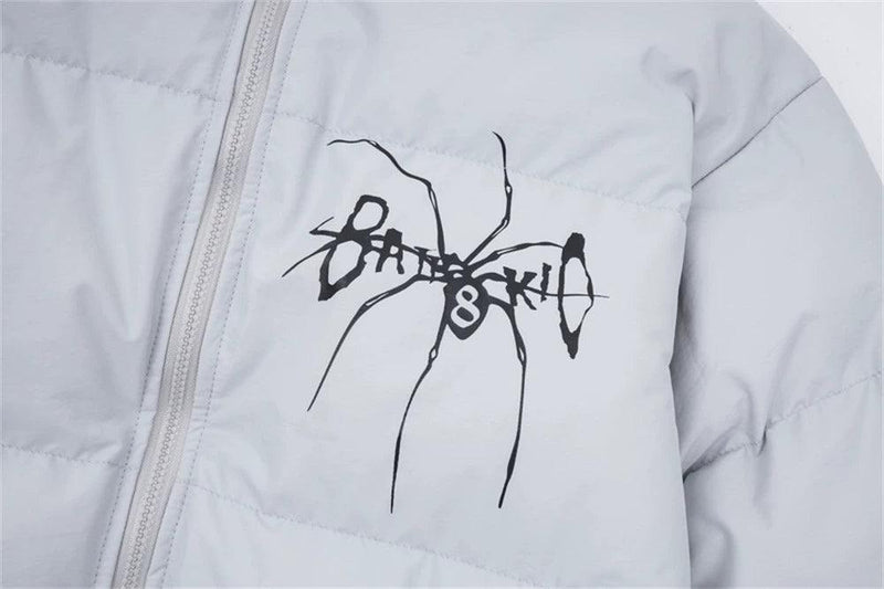 Spider Contrasting Print Puffer Jacket MY28 - UncleDon JM