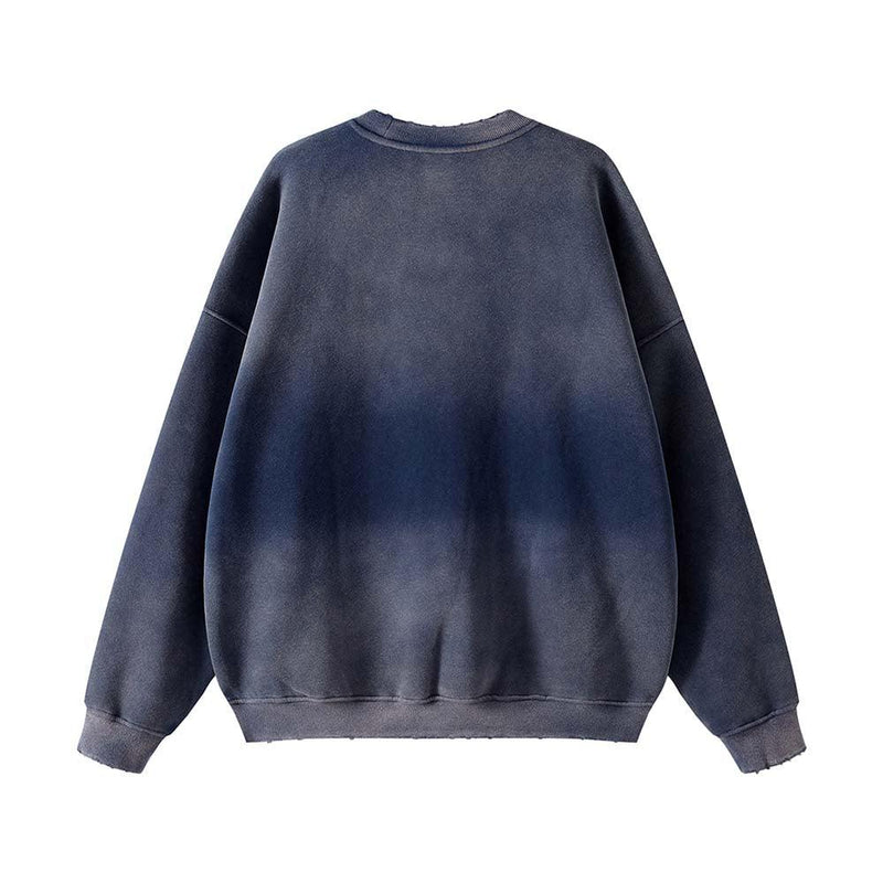 Spray Dyed Velvet Sweatshirt 2320 - UncleDon JM