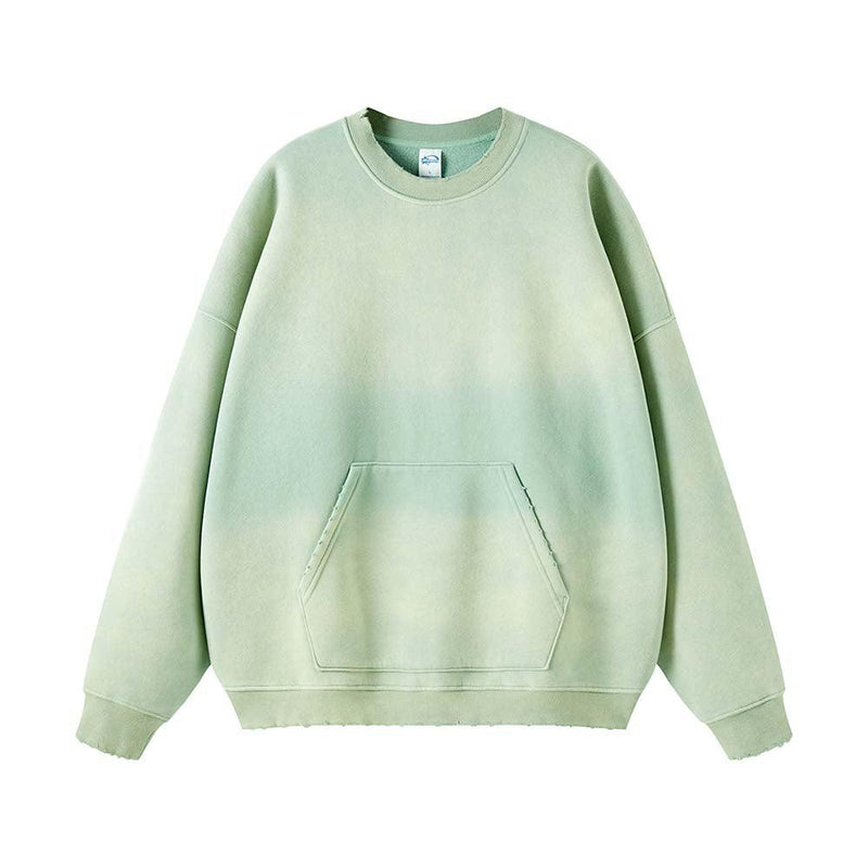 Spray Dyed Velvet Sweatshirt 2320 - UncleDon JM