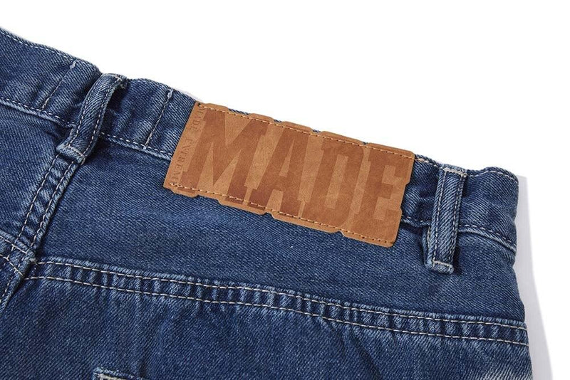 Washed Corrugated Straight Jeans DY876 - UncleDon JM