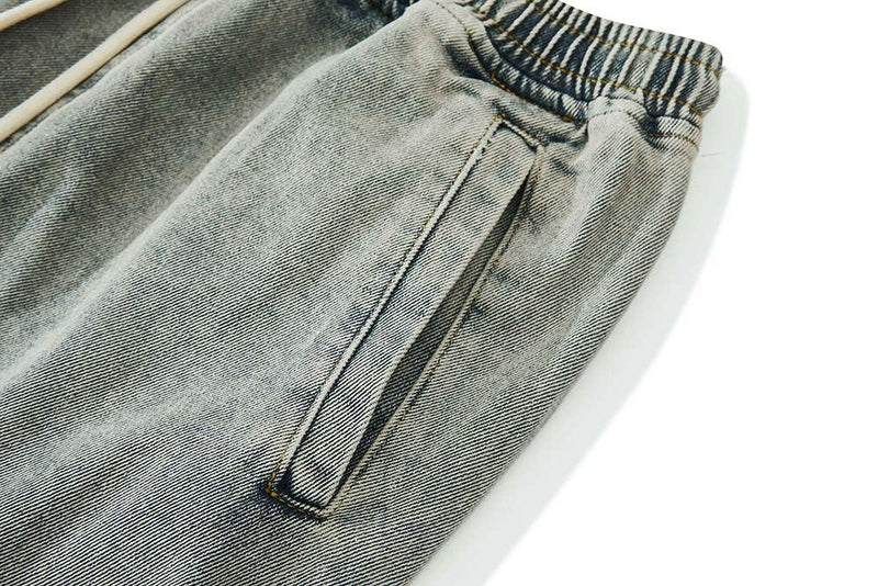 Zipper Drawstring Jeans DY866 - UncleDon JM