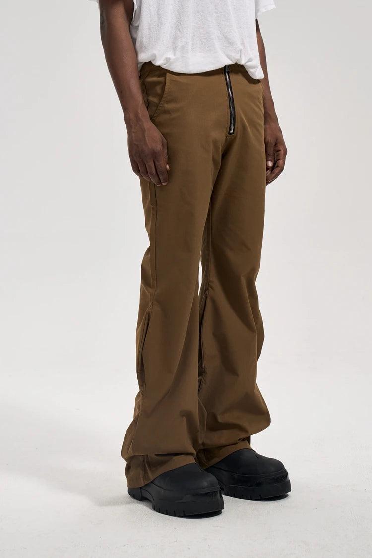 Zippered Wavy Pleated Pants 8340 - UncleDon JM
