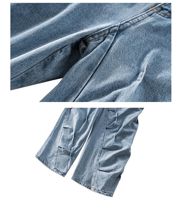 Blue Deconstruction Baggy Jeans FJ007 - UncleDon JM