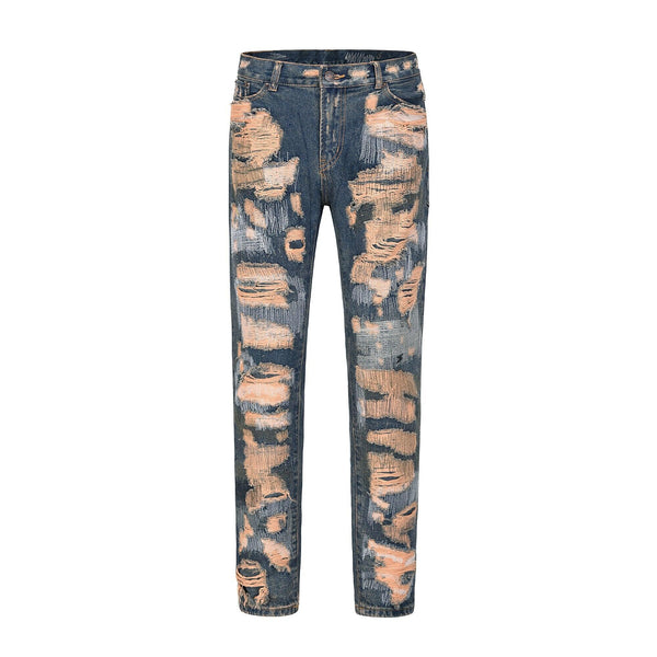 Distressed Heavy Weight Skinny Jeans N019 - UncleDon JM