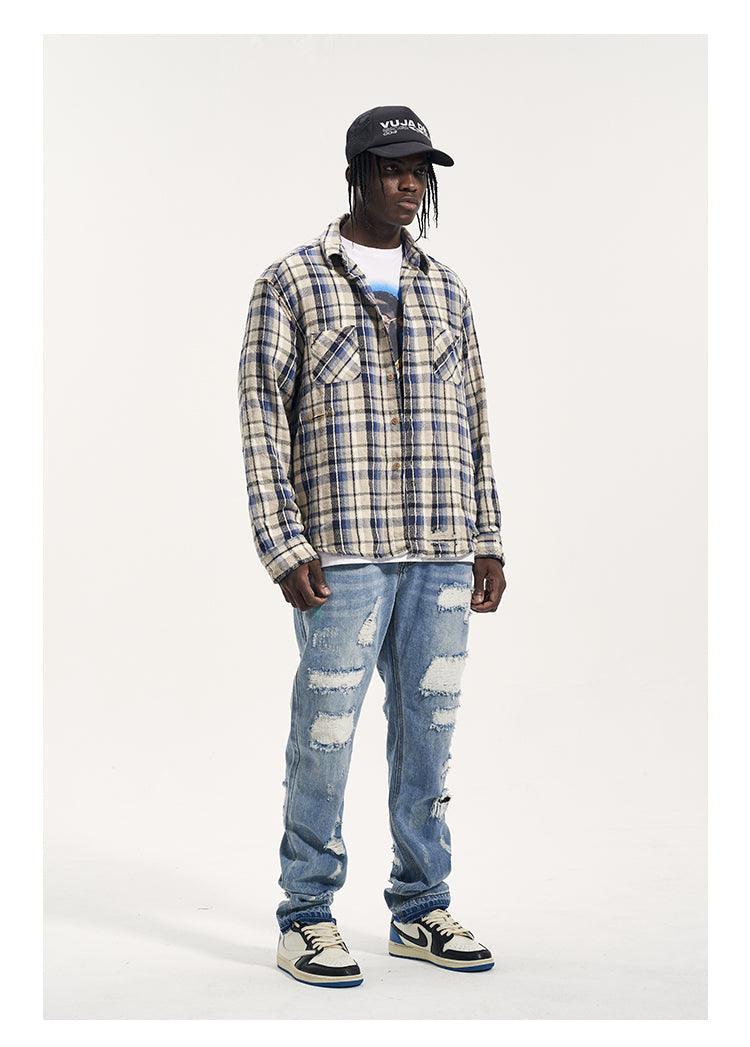 Distressed Hip Hop Denim Jeans Q023 - UncleDon JM