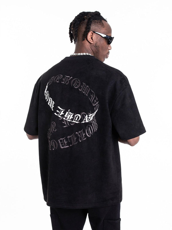 Embroidered Sude T-shirt S069 - UncleDon JM