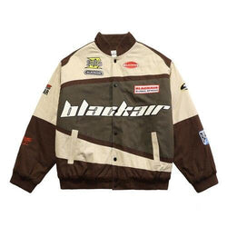 Embroidery Standard-thickness Racing Motosports Jacket L319 - UncleDon JM