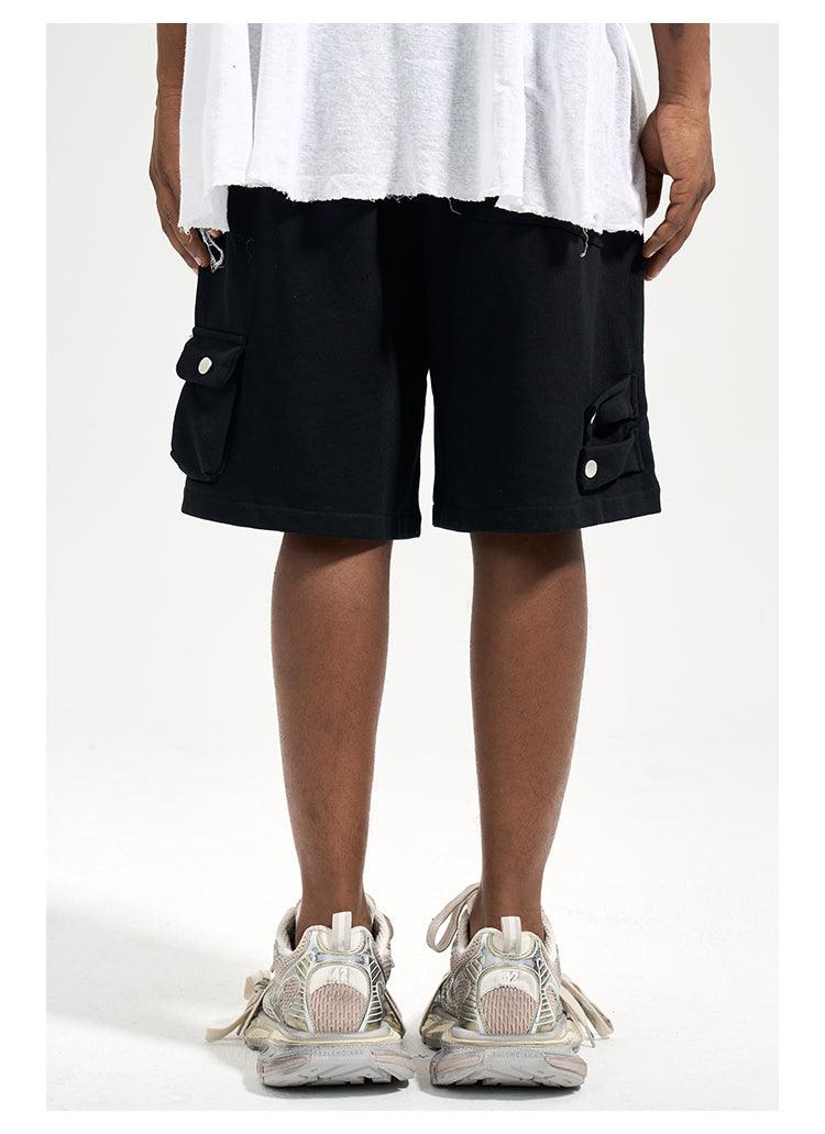 Grey Multi-pocket Shorts 8324 - UncleDon JM
