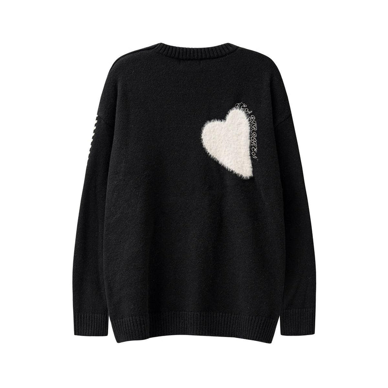 Heart Embroidery Sweater 7083 - UncleDon JM