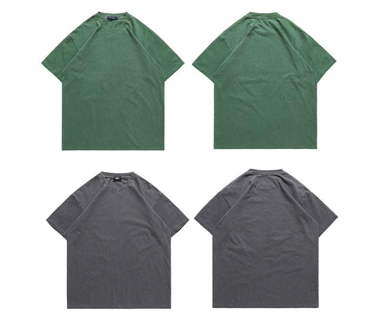 Heavyweight Washed Blank T-shirt 5 Colour Pick LF22 - UncleDon JM