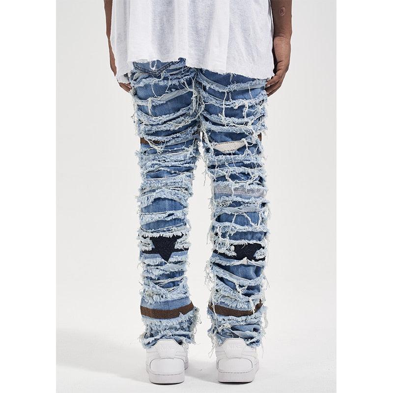 Men Distressed Skinny Jeans Q065 - UncleDon JM