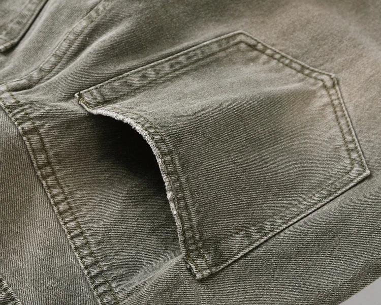 Patch Damage Ripped Jeans Q111 - UncleDon JM