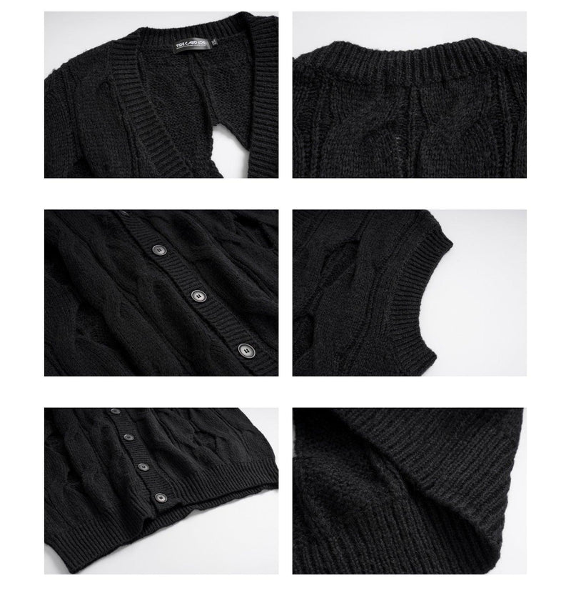 Sleeveless Cardigan Sweater 7070 - UncleDon JM