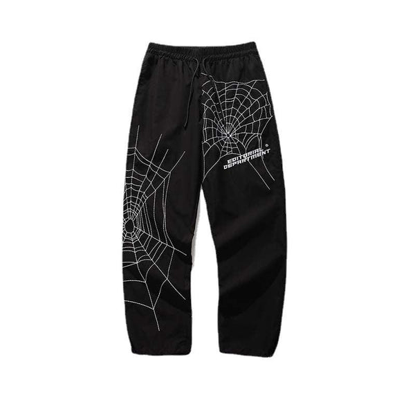 Spider Embroidery Lightweight Harem Pants ED933 - UncleDon JM