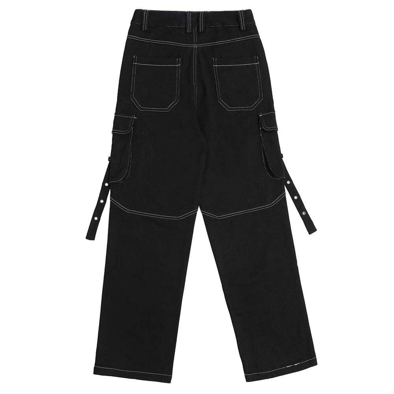 Spliced Ribbon Design Pants AC115 - UncleDon JM