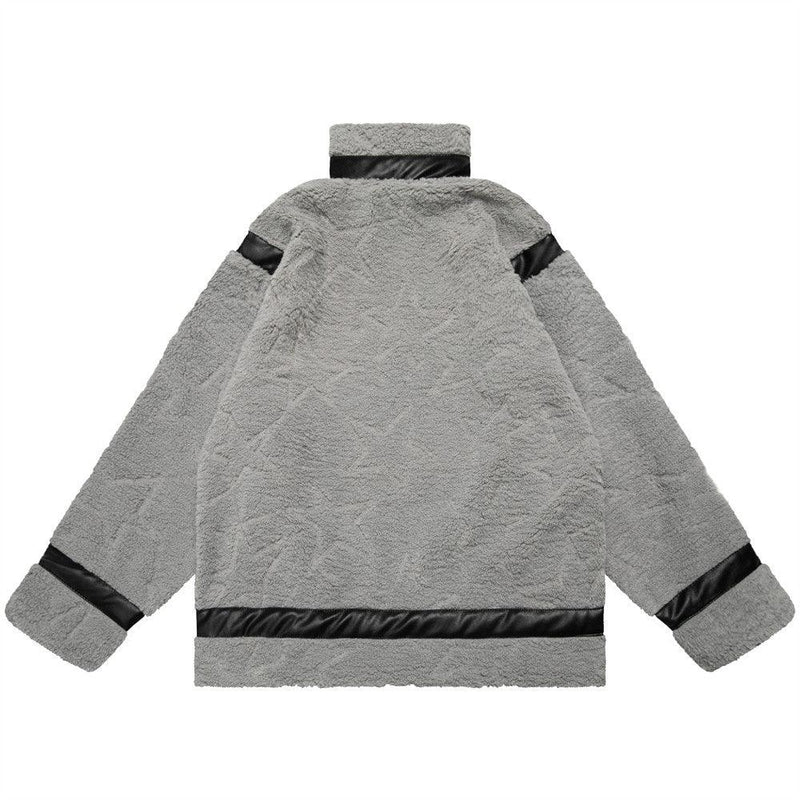 Stand Collar Sherpa Coat DKZ026D - UncleDon JM