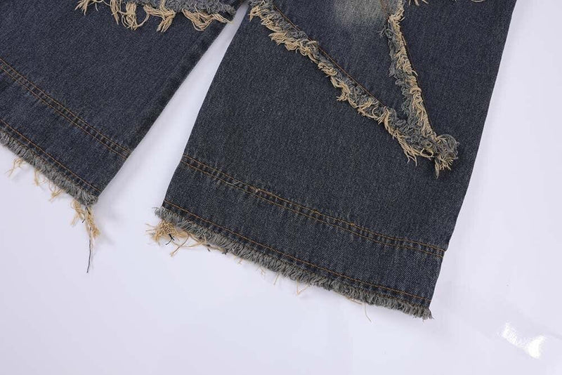 Star Patchwork Jeans 6521 - UncleDon JM