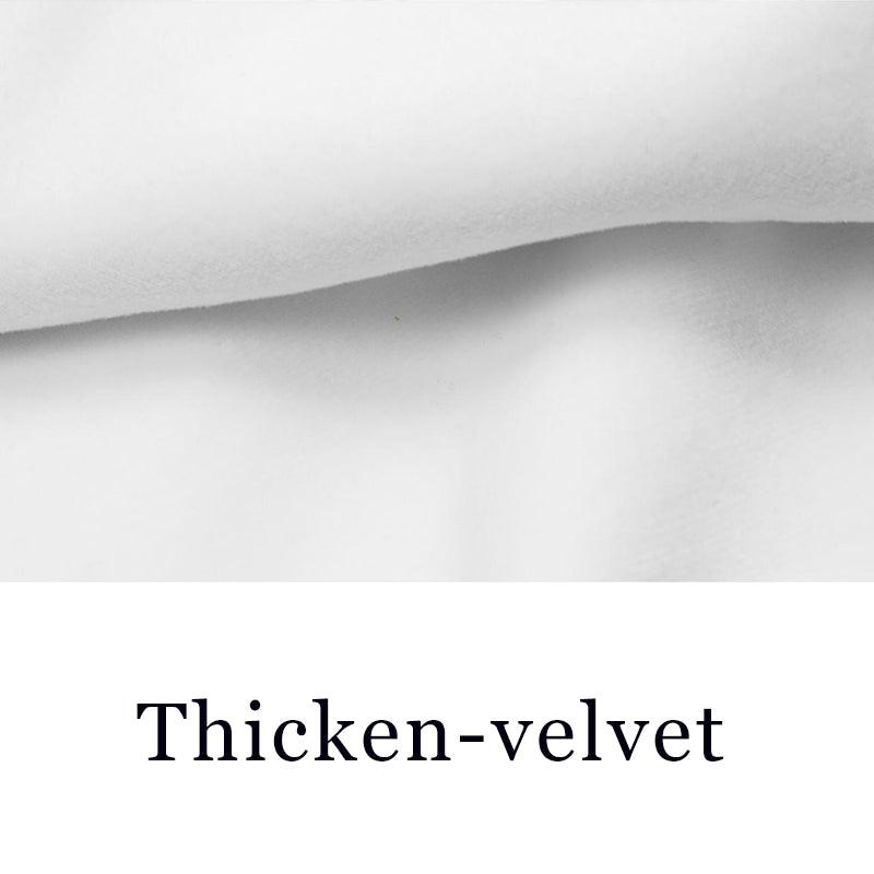 Text Print Turn-down Collar Velvet Sweatshirt 8051-1 - UncleDon JM