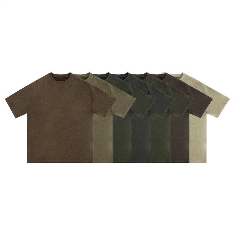 Vintage Suede T-shirt 7 Colours Pick S001 - UncleDon JM
